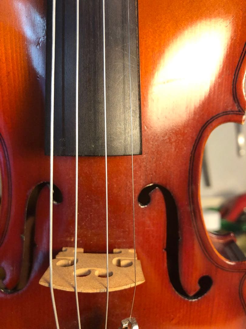 【訳あり特価.駒&魂柱調整済】鈴木分数バイオリンNo200 1/8 1980