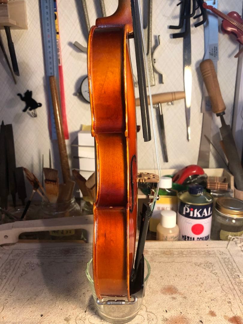 【訳あり特価.駒&魂柱調整済】鈴木分数バイオリンNo200 1/8 1980
