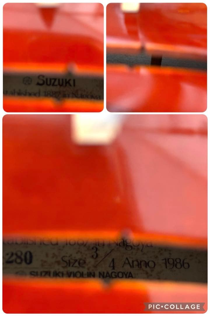 【美品】スズキ　バイオリン　3/4 No.280 1986年