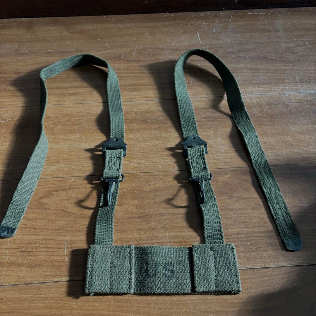 60s デッドストック　米軍実物　M56 フィールドパック ストラップ6個セット