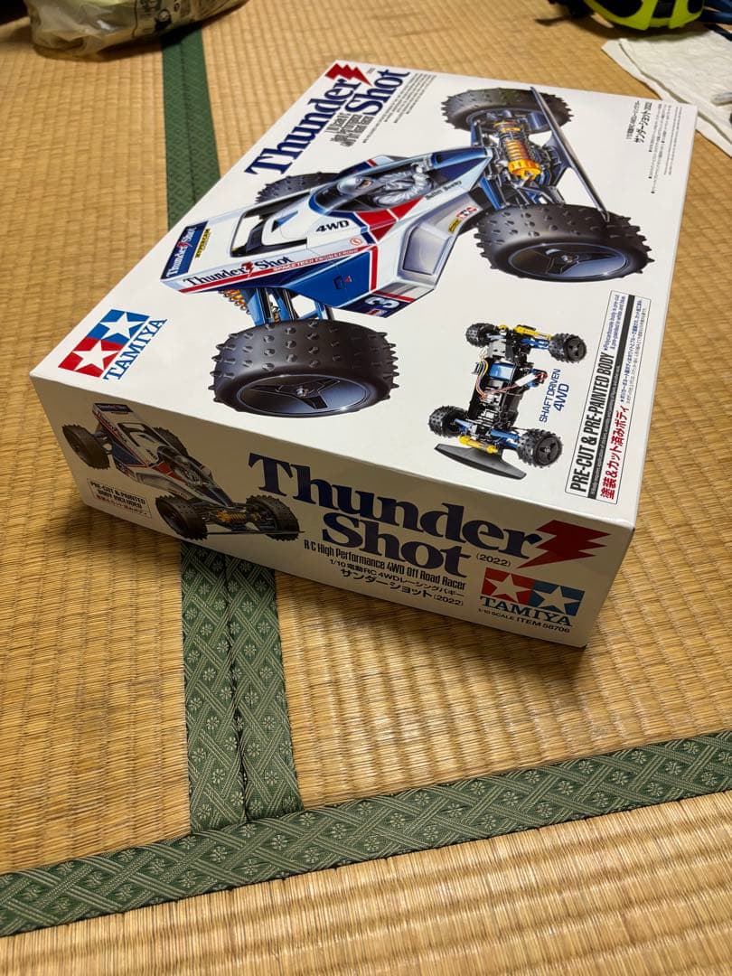 タミヤ サンダーショット4WD レーシングバギー(2022年復刻版)組み立て途中