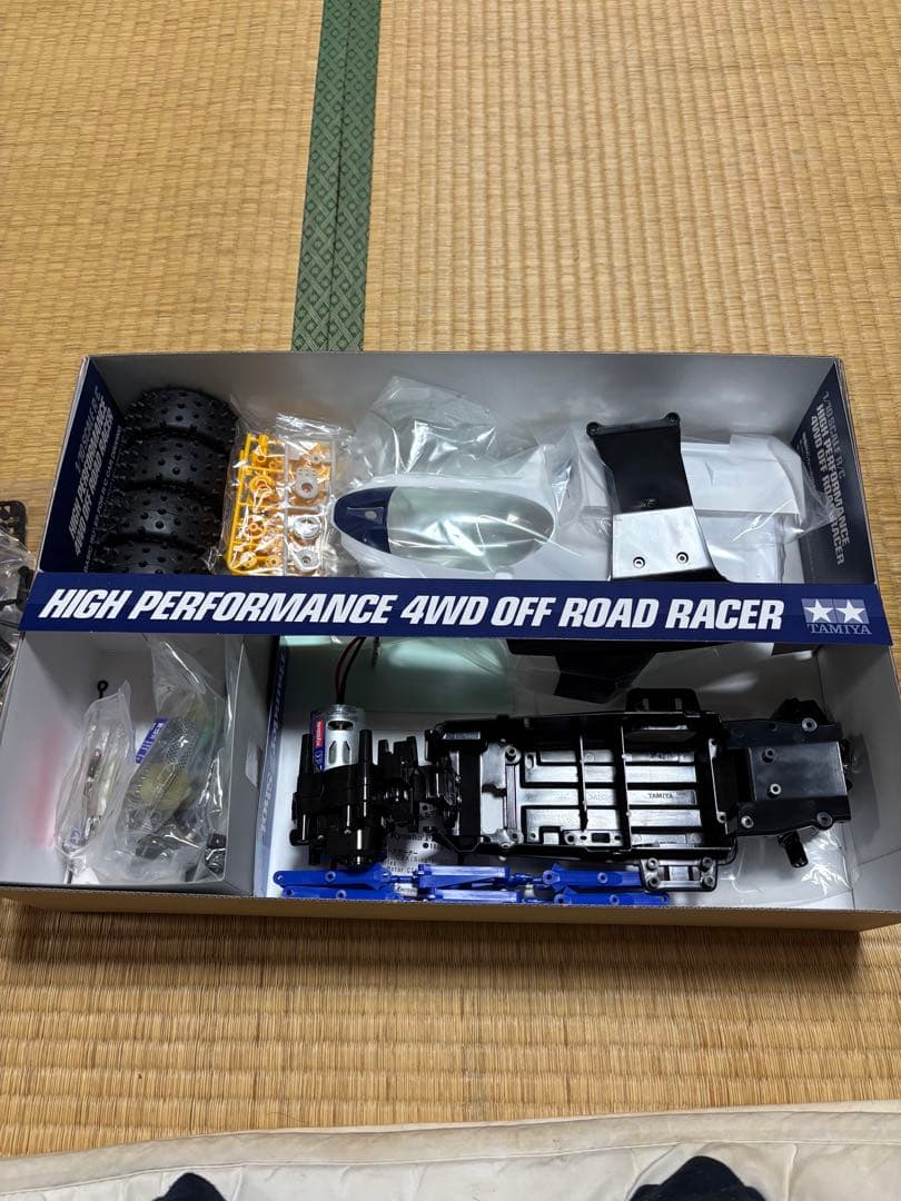 タミヤ サンダーショット4WD レーシングバギー(2022年復刻版)組み立て途中