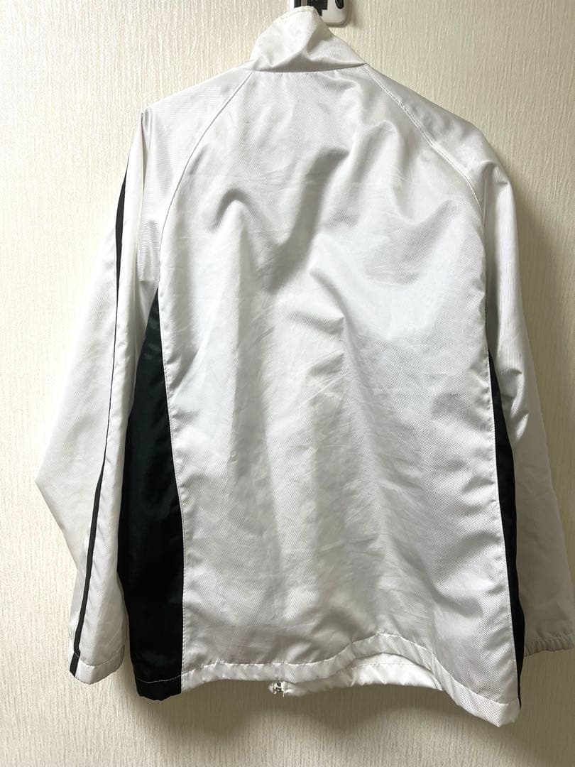 adidas 白　ジャージ　ホワイト　シャカシャカ　アディダス
