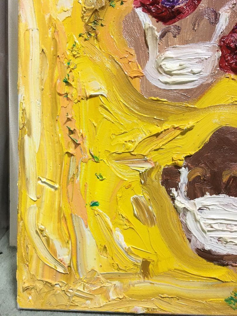 油絵　かわいい　絵　コロナ　雑貨　おしゃれ　絵　インテリア　アート　かわいい