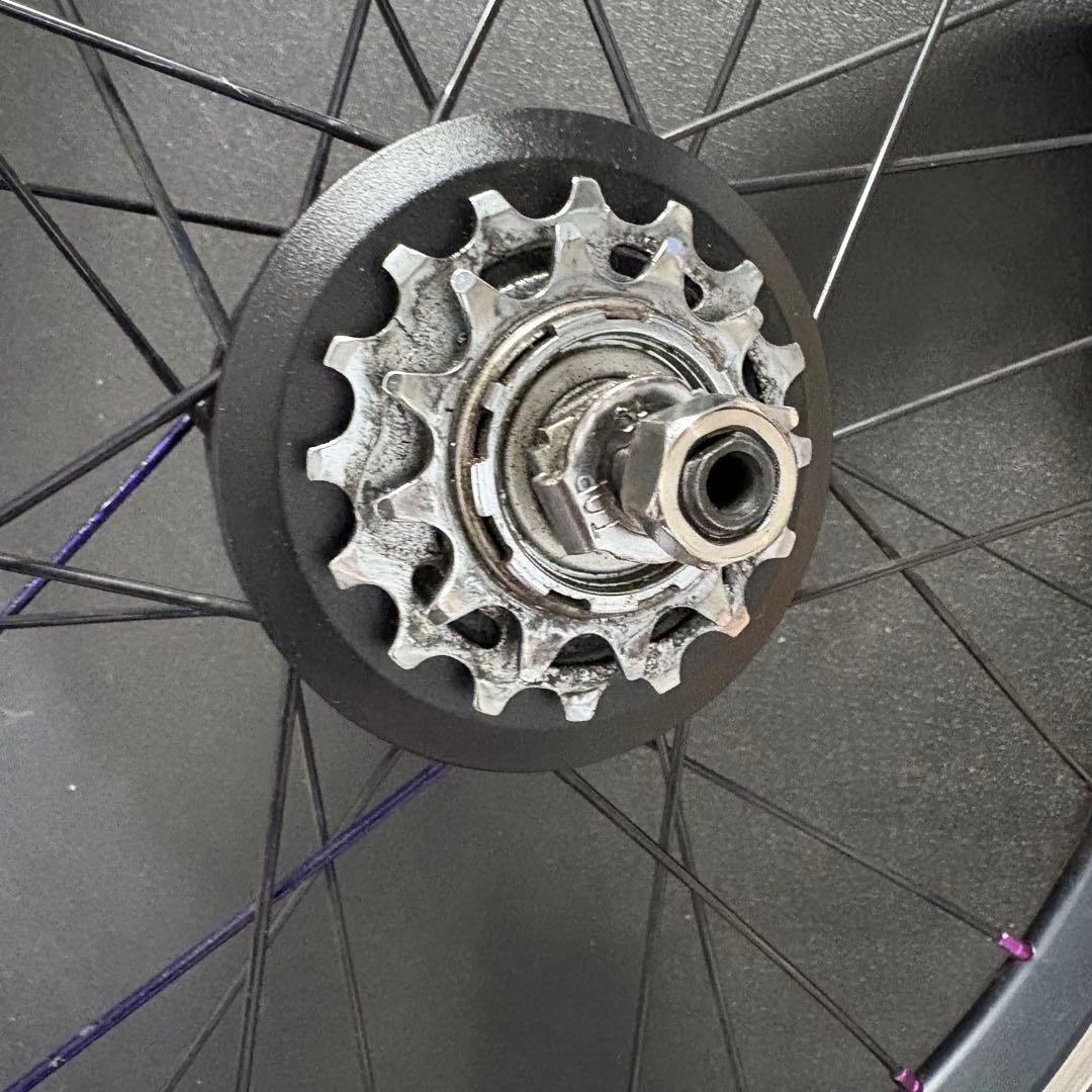 ブロンプトン純正6速ハブ＋手組みホイール＋16インチ用ホイールケース＋予備タイヤ