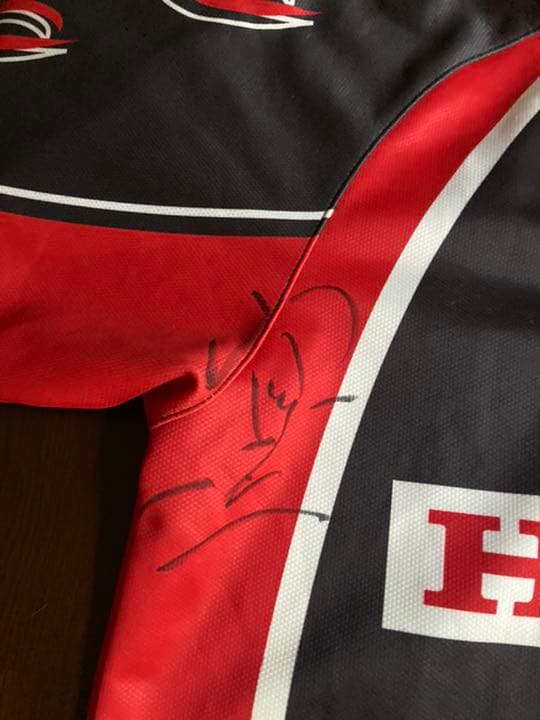 本物 ホンダ HONDA ヒート ラグビージャージ 山田章仁サイン入