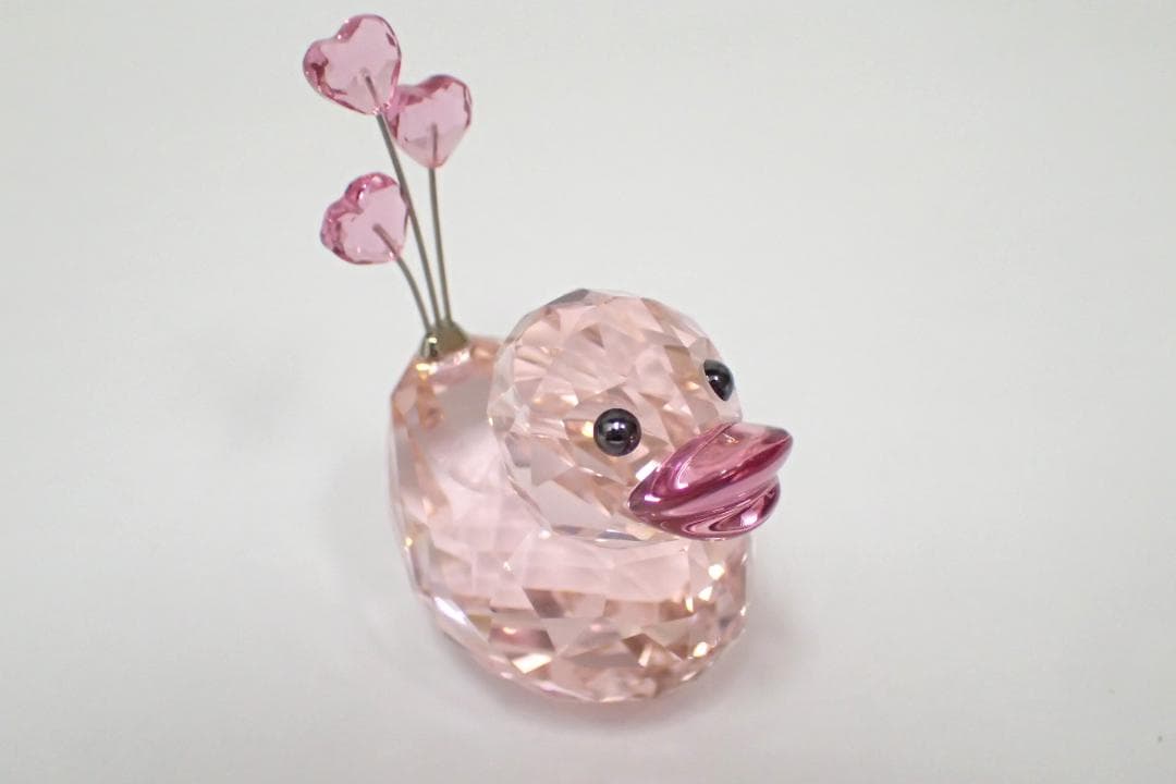 7/未使用品 スワロフスキー ハッピーダック オブジェ 置物 1143438