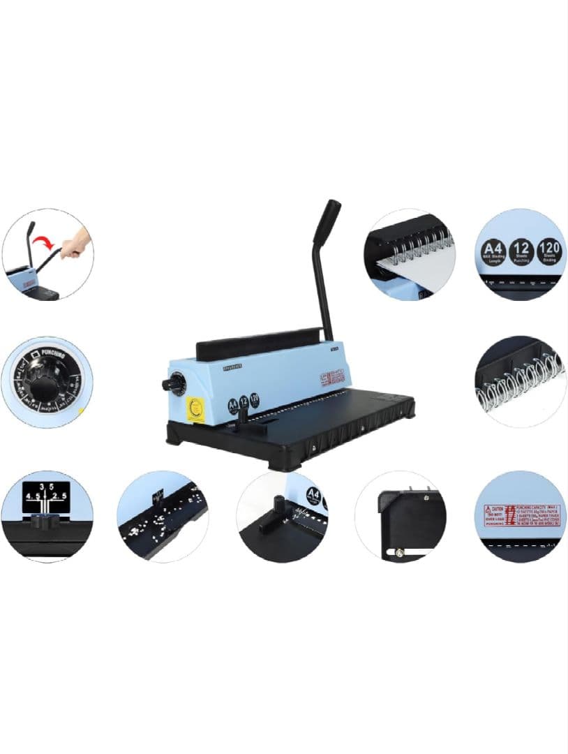 RAYSOONER 紙パンチと製本機。