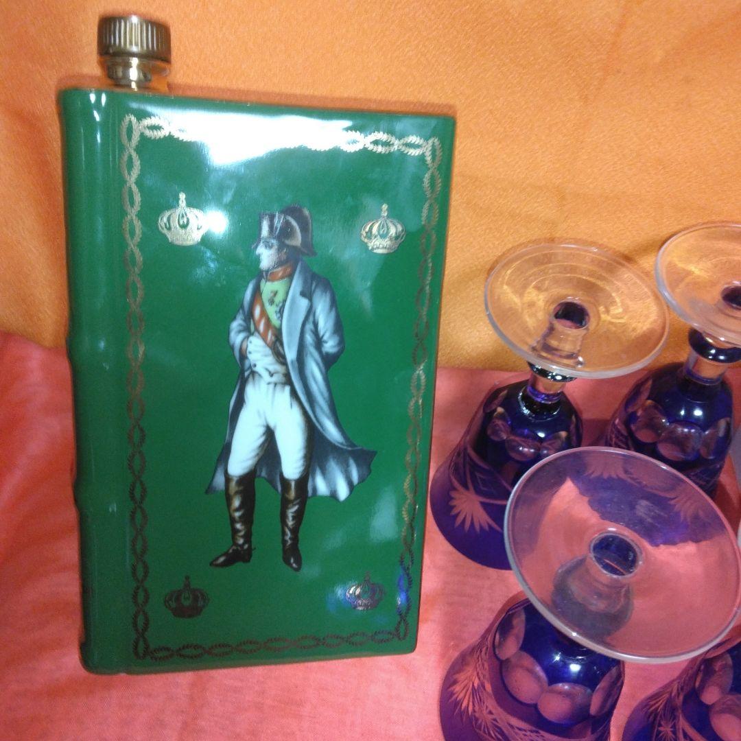 51年前のバルボア～金粉入～リキュール750ml～ナポレオン酒の空瓶～グラス7個