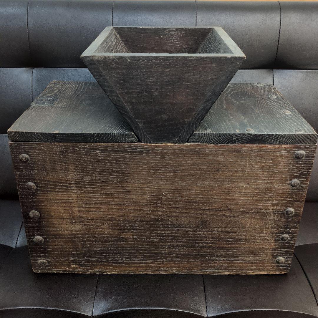 銭函 木製アンティーク雑貨