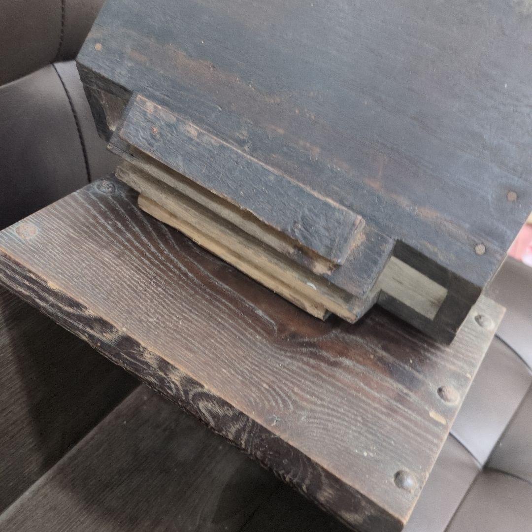 銭函 木製アンティーク雑貨