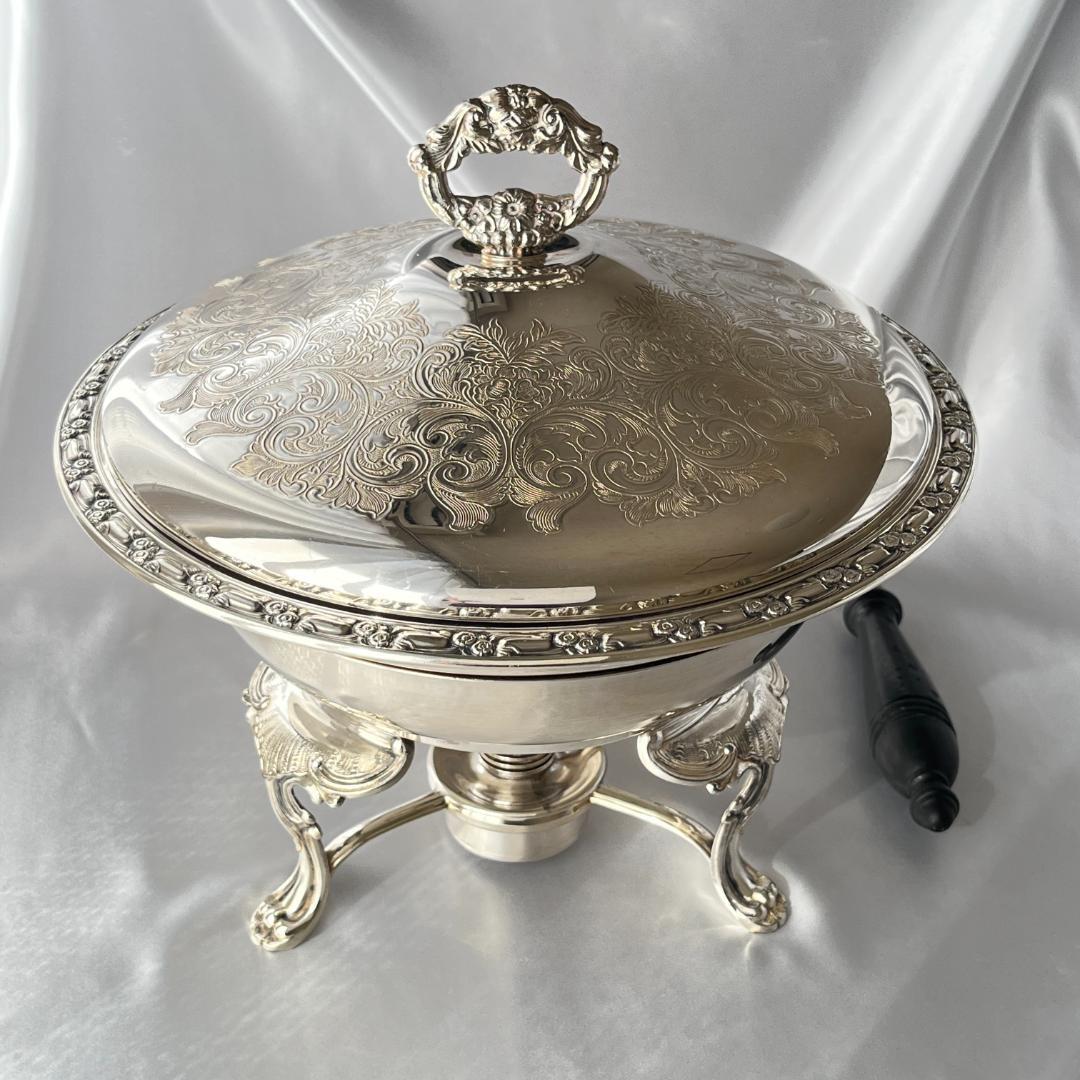 【ONEIDA】 ビュッフェサーバー【シルバープレート】スタンド/バナー