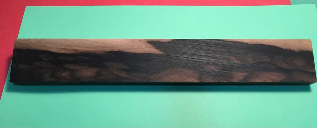 黒柿　(緑孔雀杢) 超美材