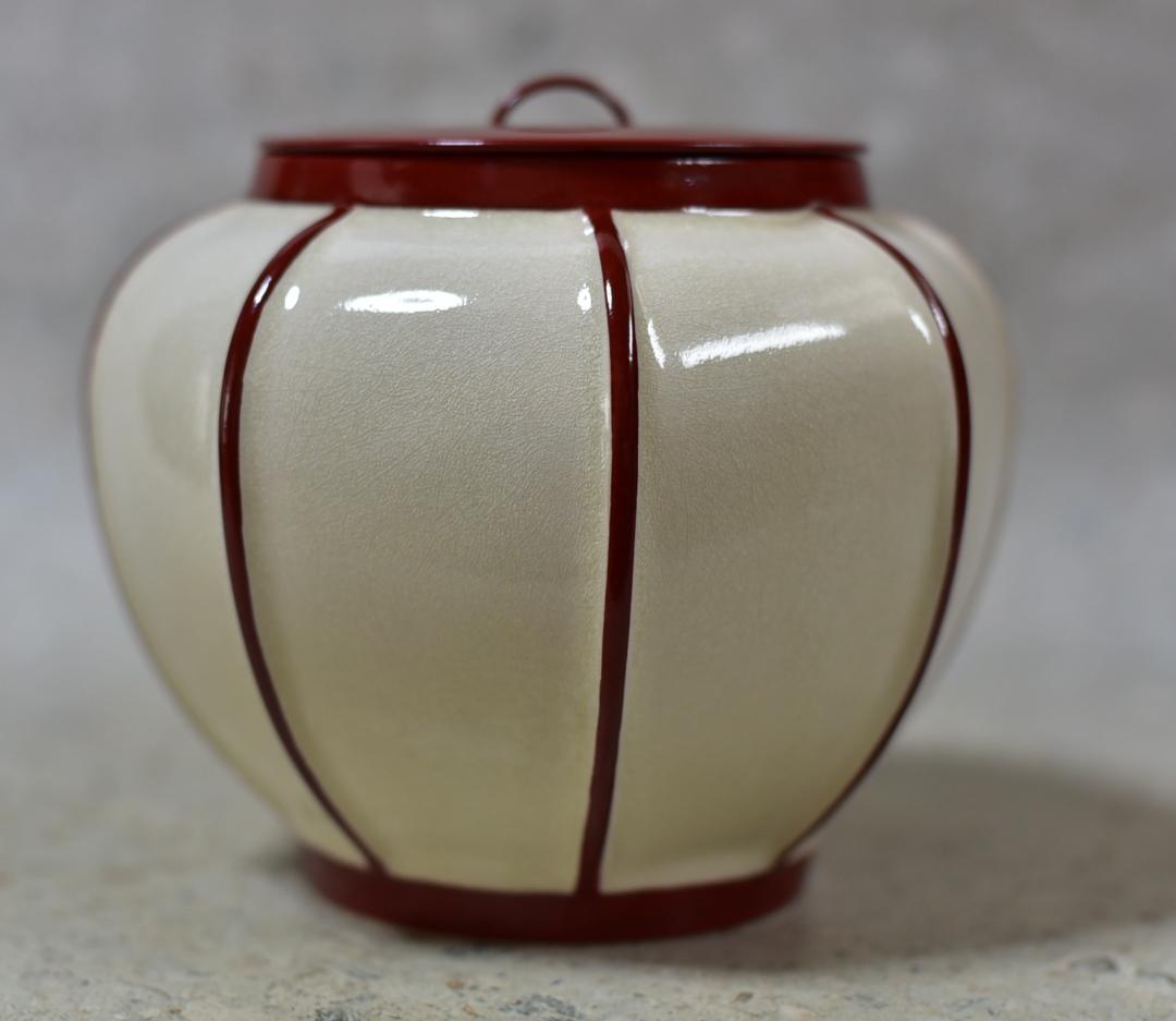 値下げ、瑞豊造　ぼんぼり水指【極上品】　共箱/お茶道具