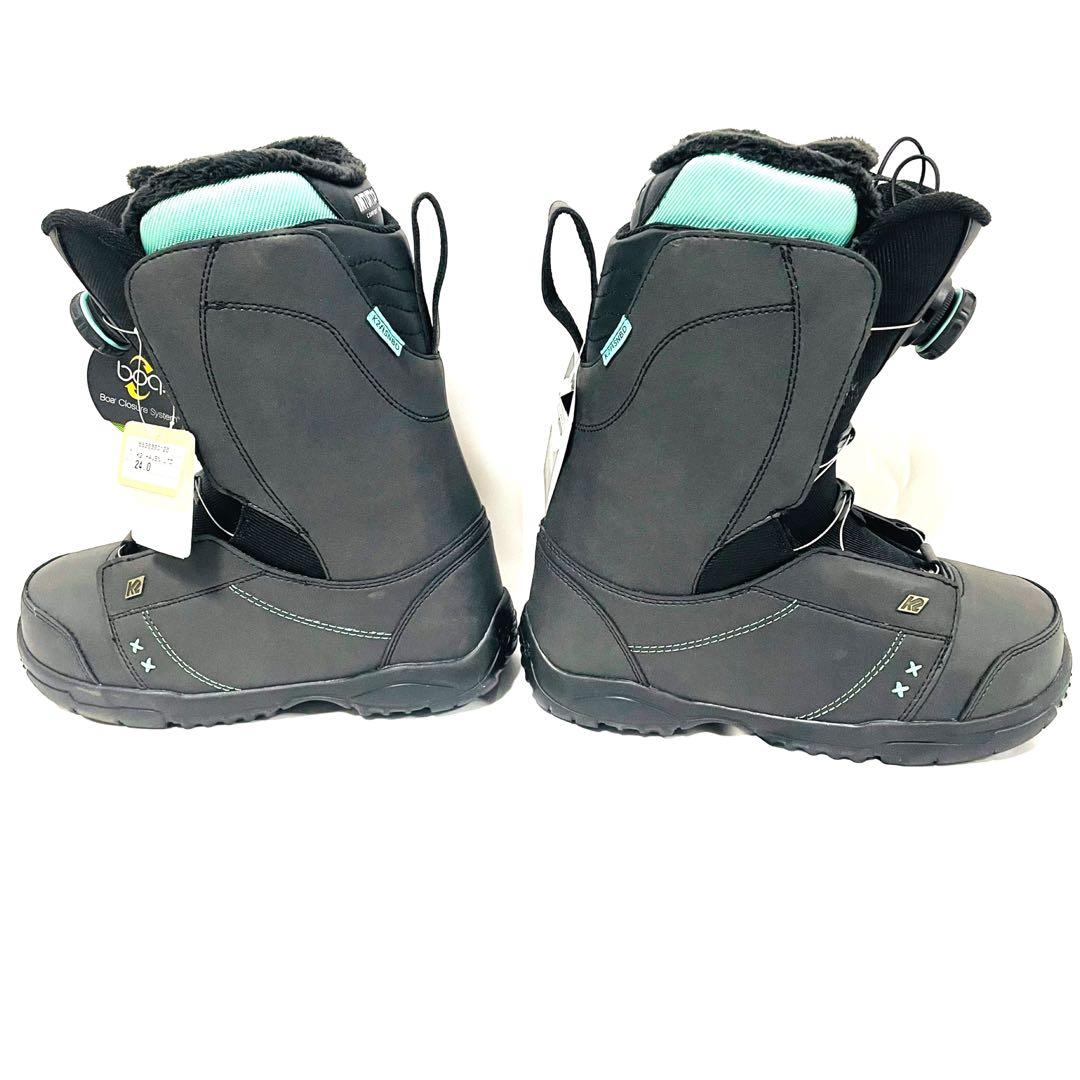 【目玉商品】★新品★ K2 スノーボードブーツ 24cm boa 黒×緑