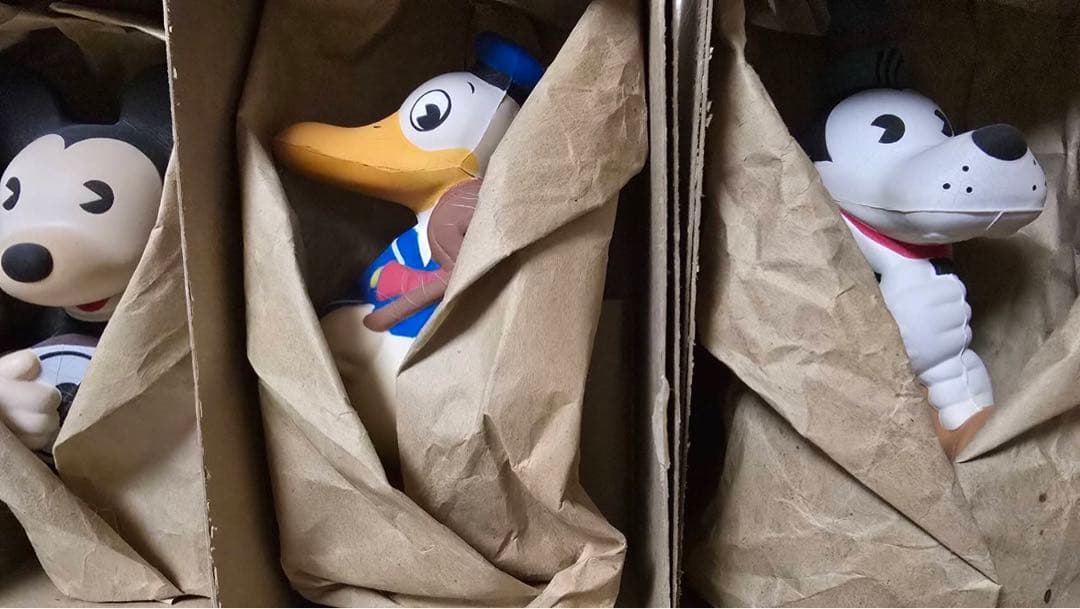 ヤングエポックディズニーレトロフィギュア　スクイーズ　5体セット