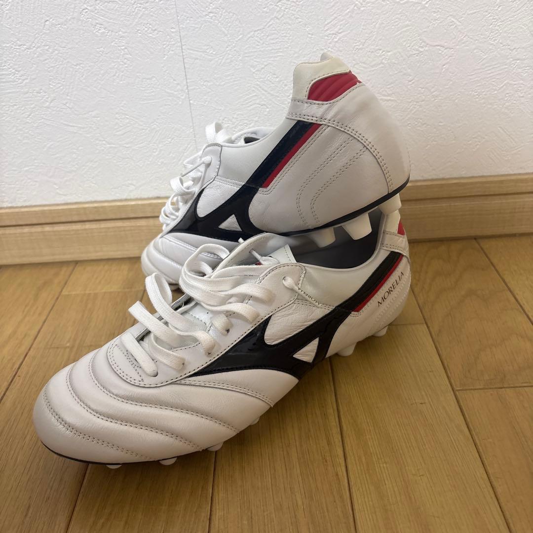 Mizuno Morelia サッカーシューズ ホワイト/ブラック/レッド
