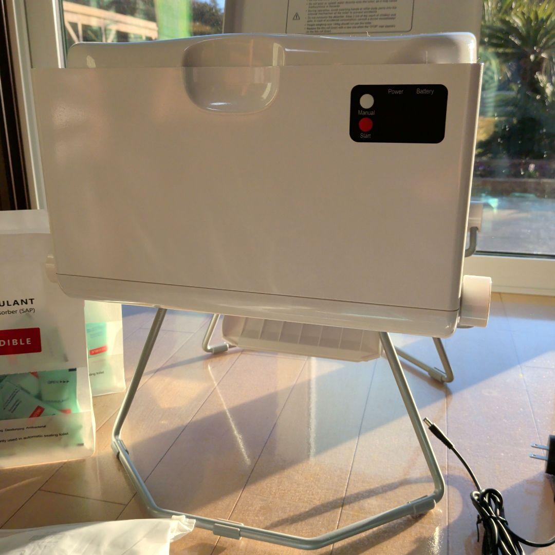 【今週限定セール】ポータブル式トイレ★自動ラップ式トイレ ルーシール ラップポン