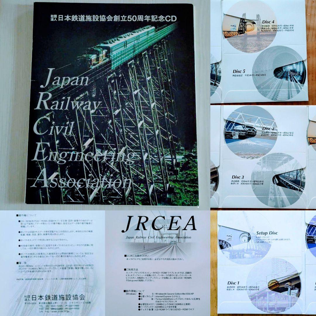 レア物 電車 日本鉄道施設協会創立50周年記念CD-ROM