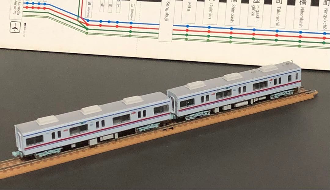 管理番号1592 京成3400形Nゲージ 塗装済キット素人組立品4両