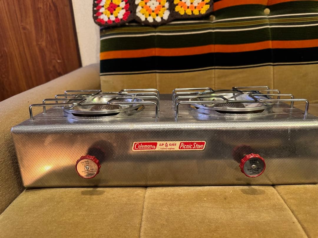 Coleman Picnic Stove ツーバーナーコンロ　CB缶カスタム済み