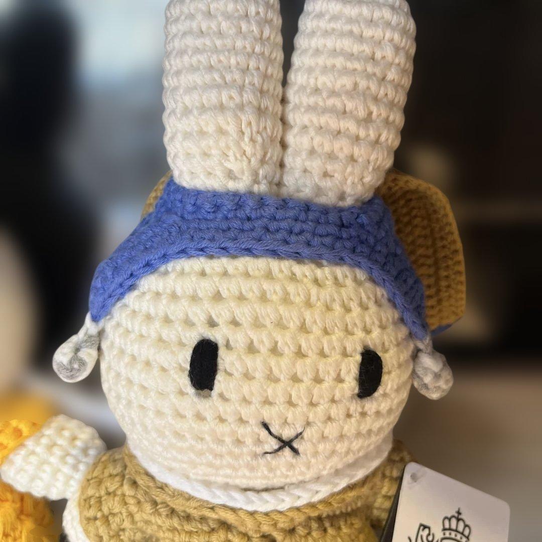 ミッフィー絵画シリーズあみぐるみ　ぬいぐるみ3体セット　ジャストダッチ新品未使用