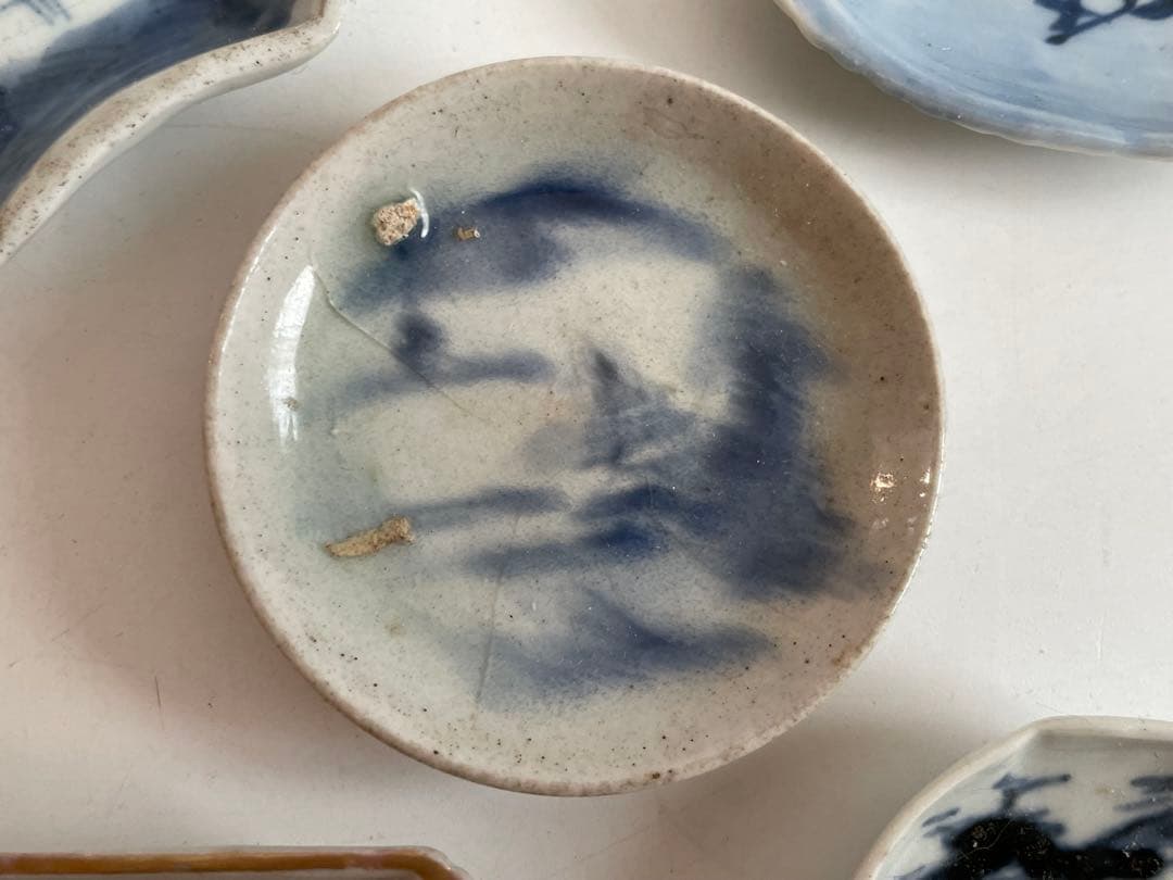 骨董　アンティーク　古伊万里　染付　色絵　豆皿　小皿　いろいろ　アソート