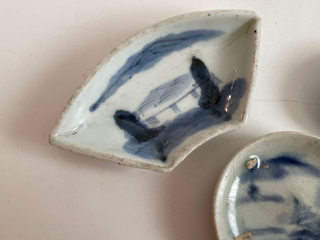 骨董　アンティーク　古伊万里　染付　色絵　豆皿　小皿　いろいろ　アソート