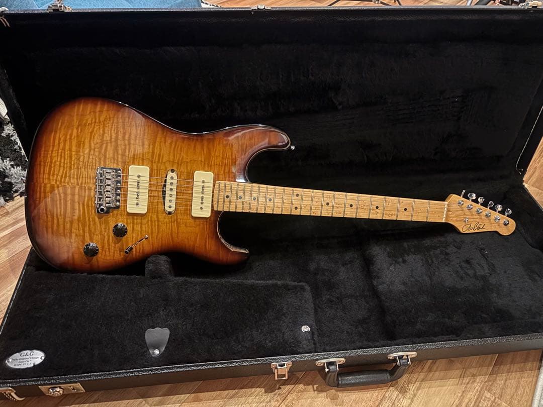 ギター J.W.Black guitars jwb-s 2019 soapbar