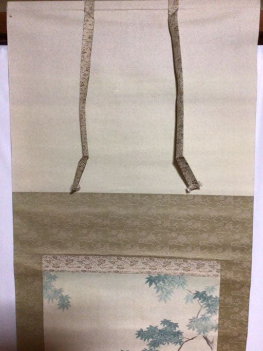 掛け軸　美人画　木箱付き