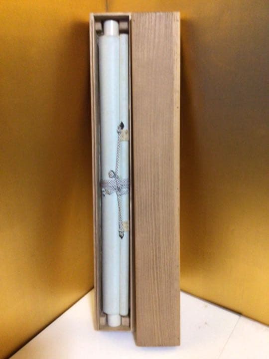 掛け軸　美人画　木箱付き