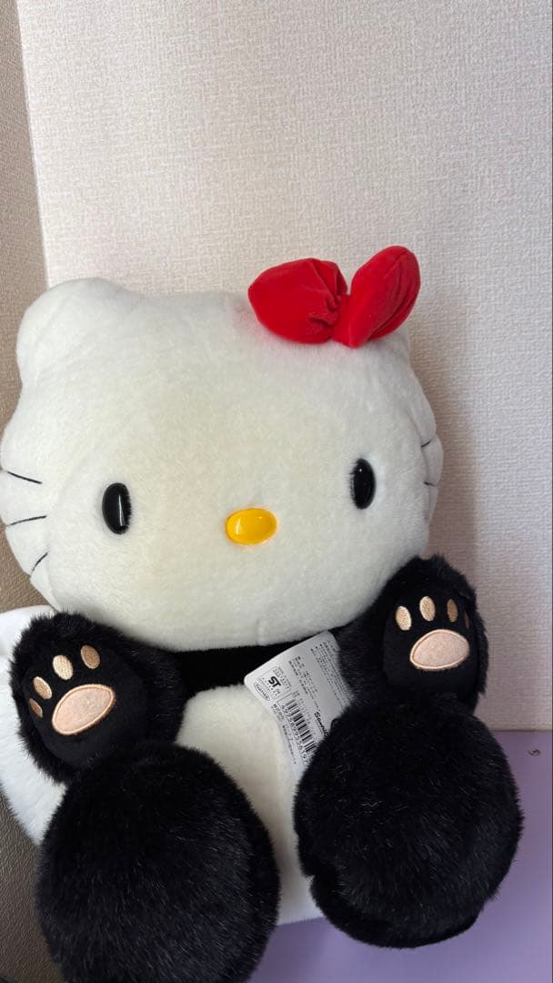 ハローキティ　変身　パンダ　Lサイズ　ぬいぐるみ