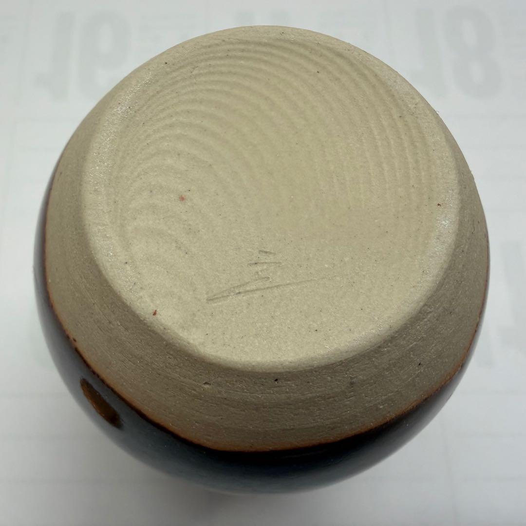 桶谷定一 作 茶入 共箱 仕覆付 茶道具