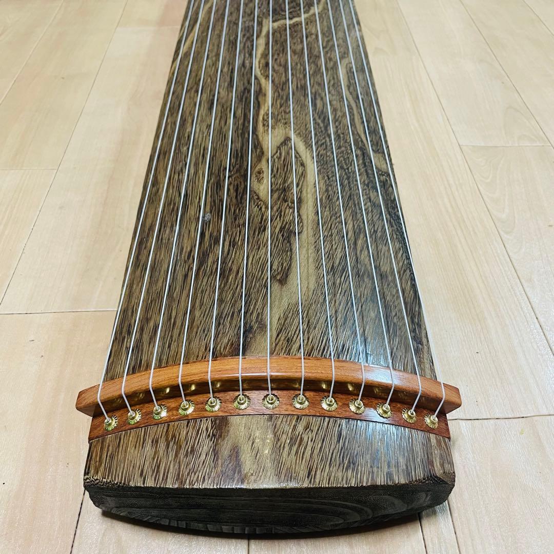 琴　文化箏 短琴　和楽器 弦楽器　明鏡