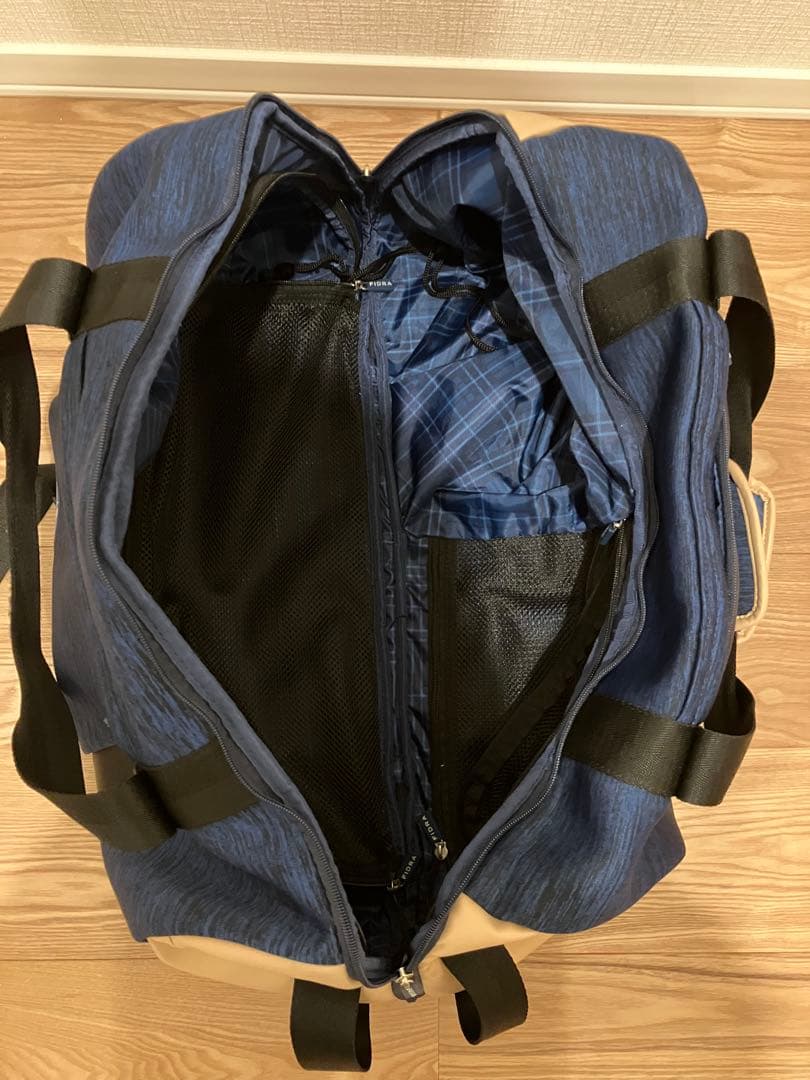 ゴルフ用　FIDRA ダッフルバッグ ネイビー/ベージュ