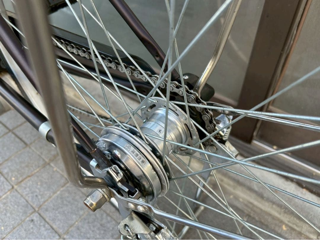 中古電動自転車 パナソニック ビビTX 26インチ チョコブラウン №3729