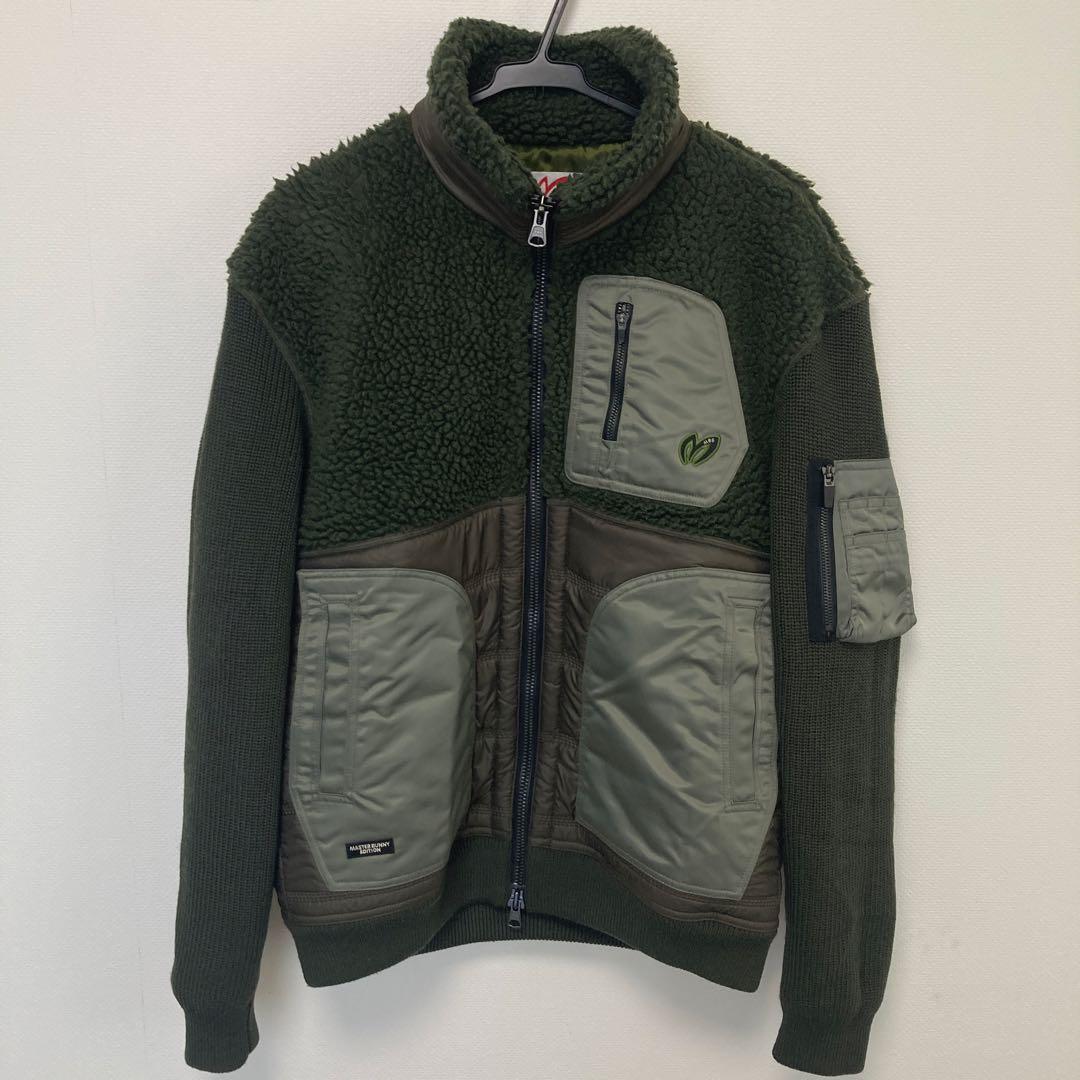 美品！MASTER BUNNY EDITION ボアブルゾン　カーキ　M