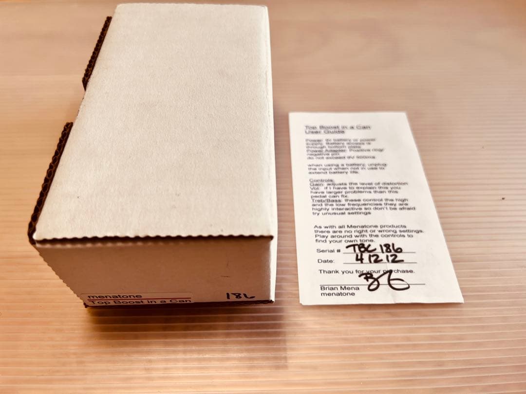 ギター Menatone Top Boost In A Can 2012 VOX