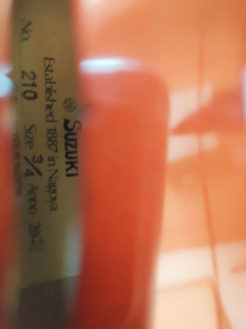 【新品】SUZUKI アウトフィットバイオリン210 3／4 本体 弓 ケース付