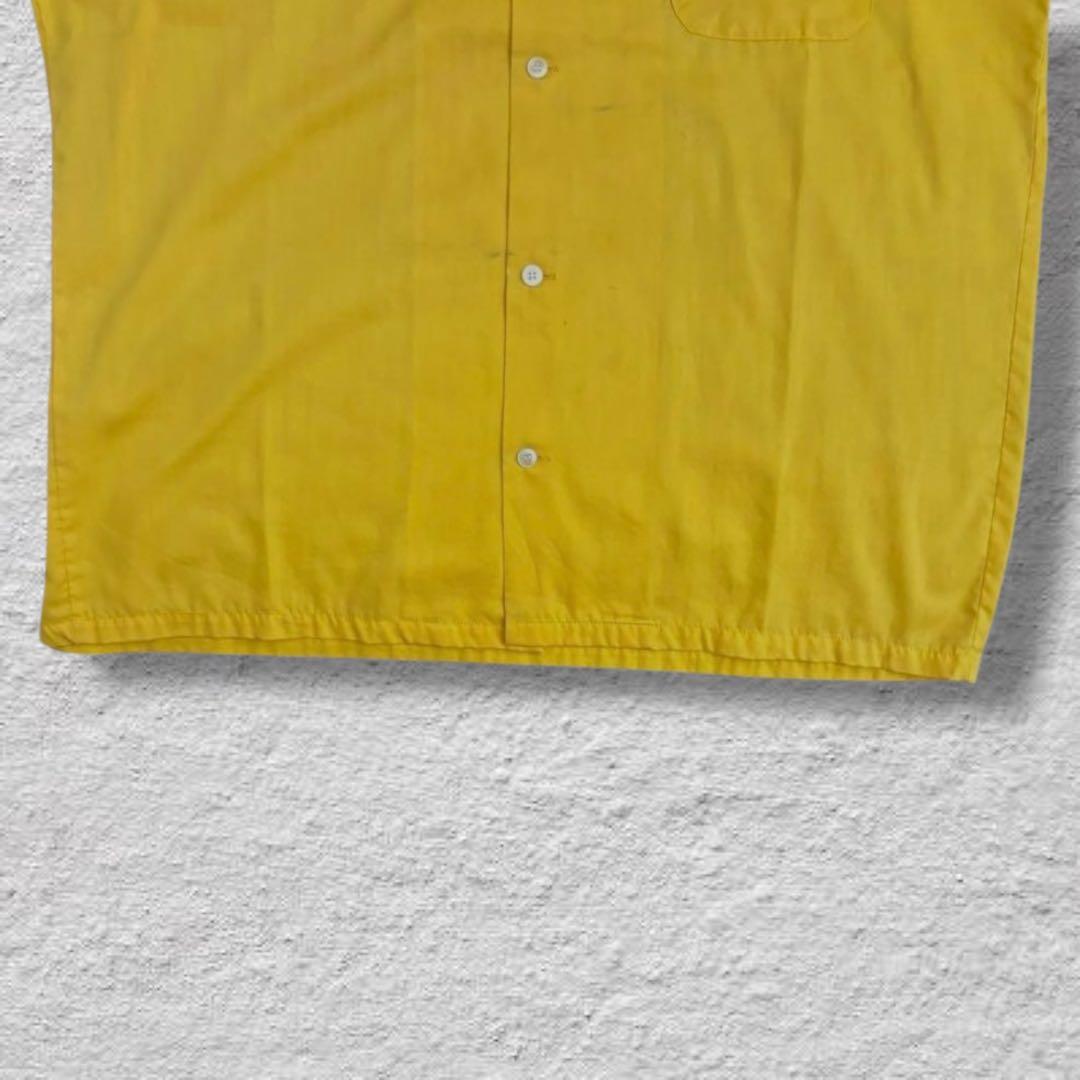 ヒルトンボーリングシャツ開襟70sUSA製チェーンステッチvintage古着