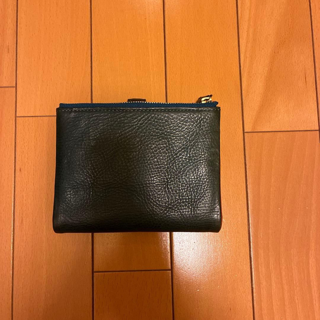 ccompany limitedダークグリーンレザー 財布兼 パスポートケース