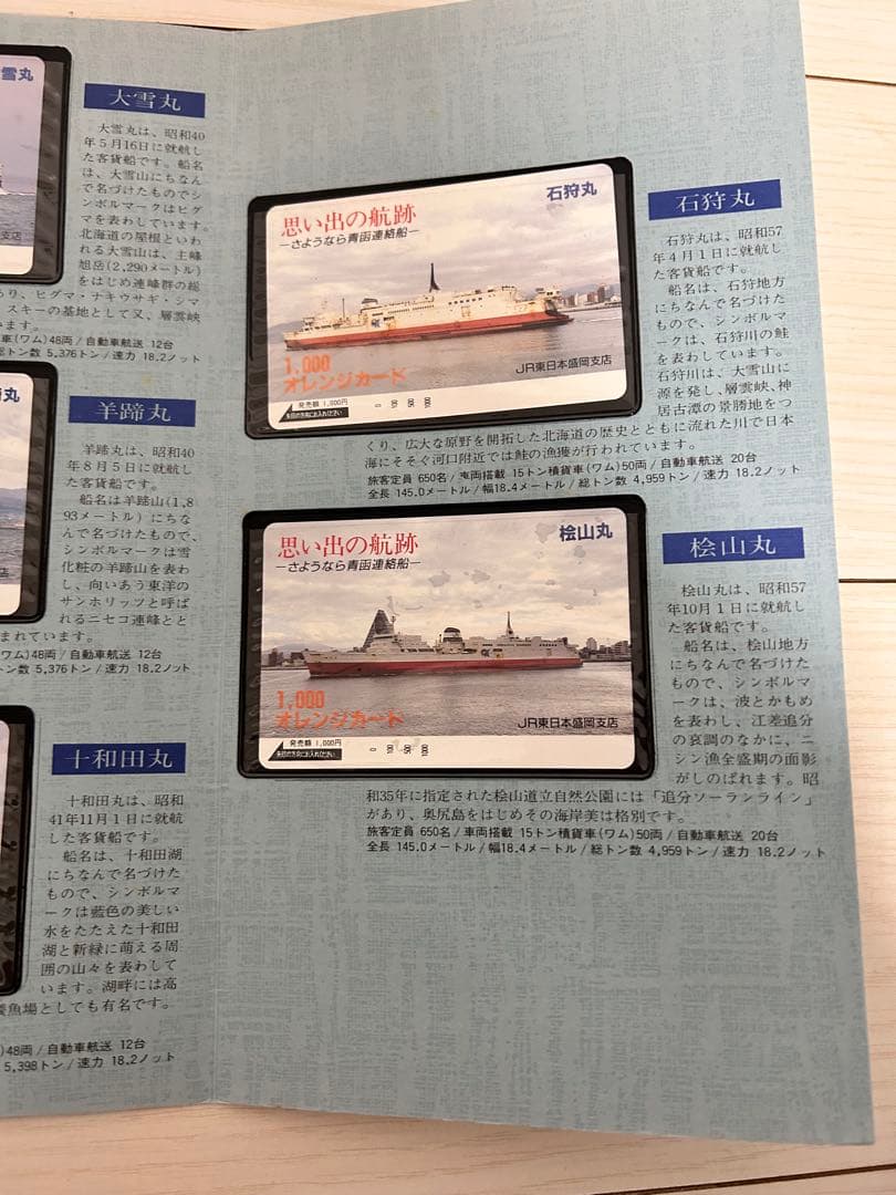 思い出の航跡 さよなら青函連絡船　オレンジカード