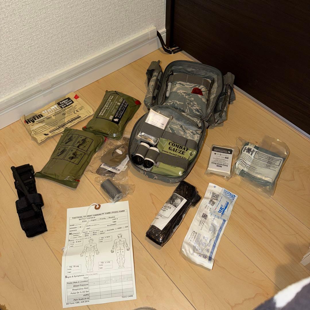 中身あり　完品　米軍実物 IFAK ファーストエイドキット ポーチ ACU TQ