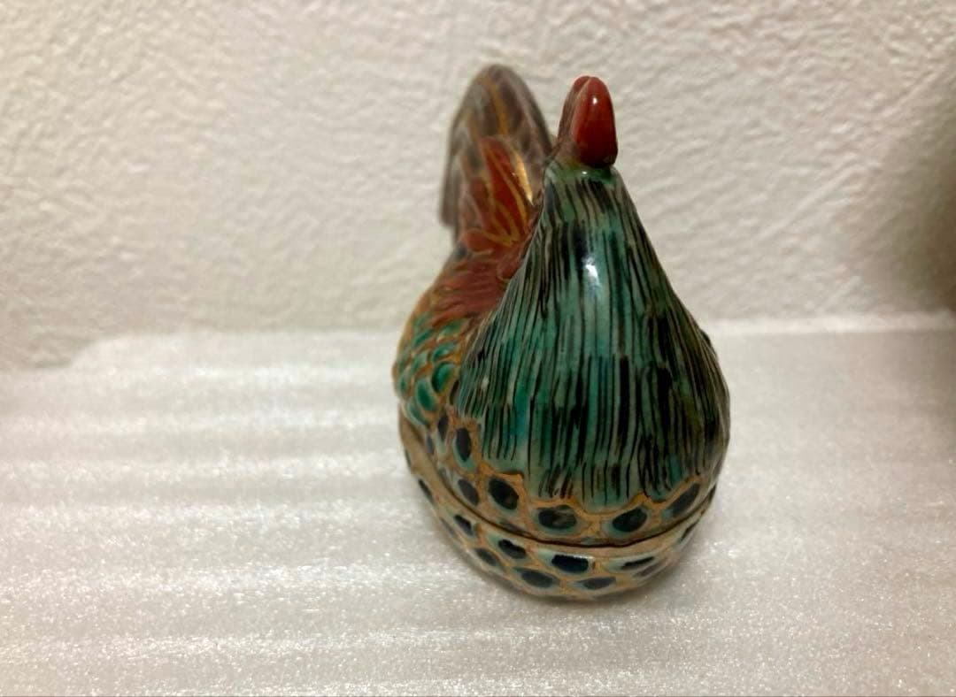 野々村仁清　写し　鶏香合