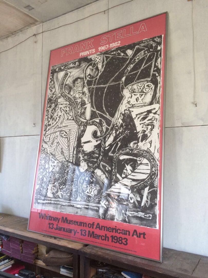 真贋保証 希少 大型 フランク・ステラ オフセットリトグラフ 引き取り可能
