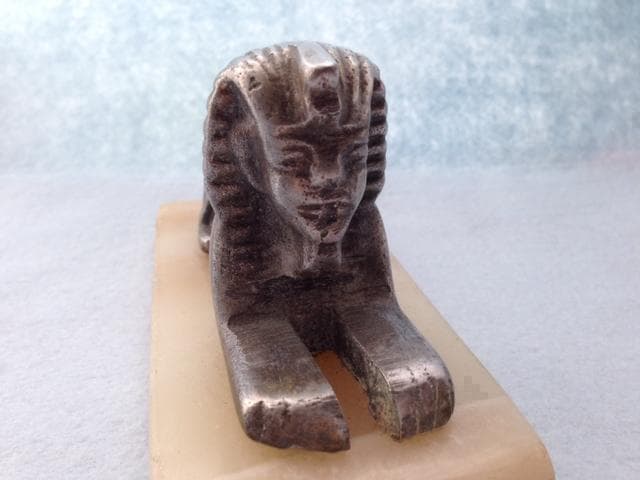 ヴィンテージ カーマスコット スフィンクス 大理石 希少