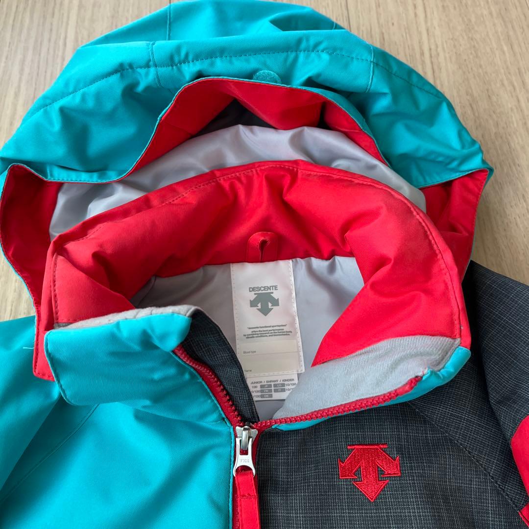 【美品】DESCENTE デサント 子ども用スキーウェア 上下セット 130