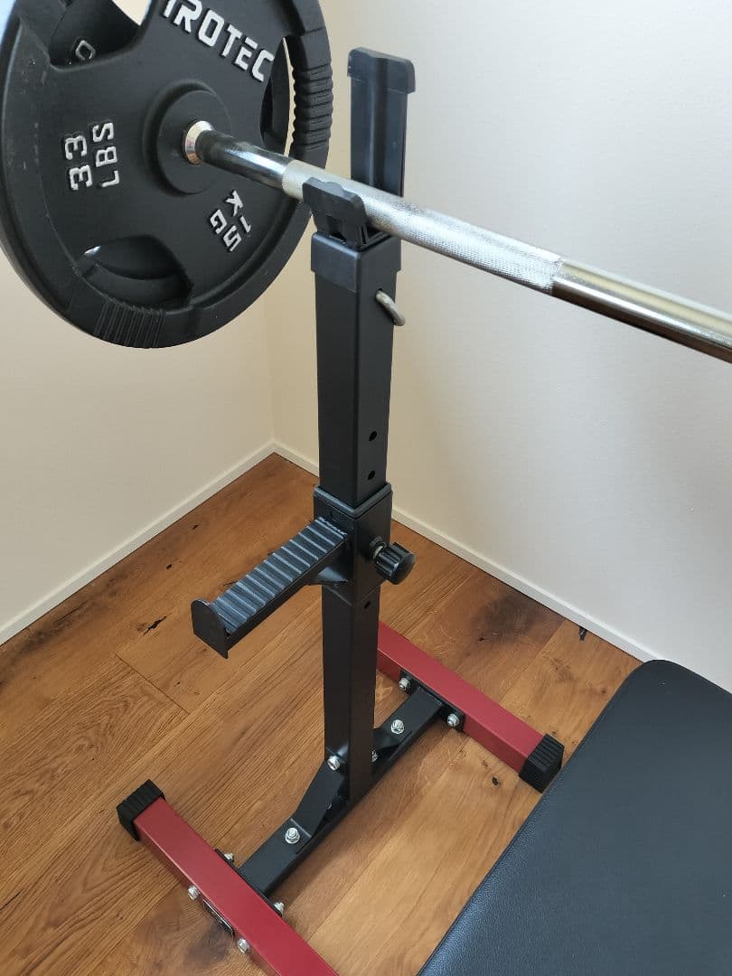 iROTEC バーベル100キロセット トレーニングベンチ