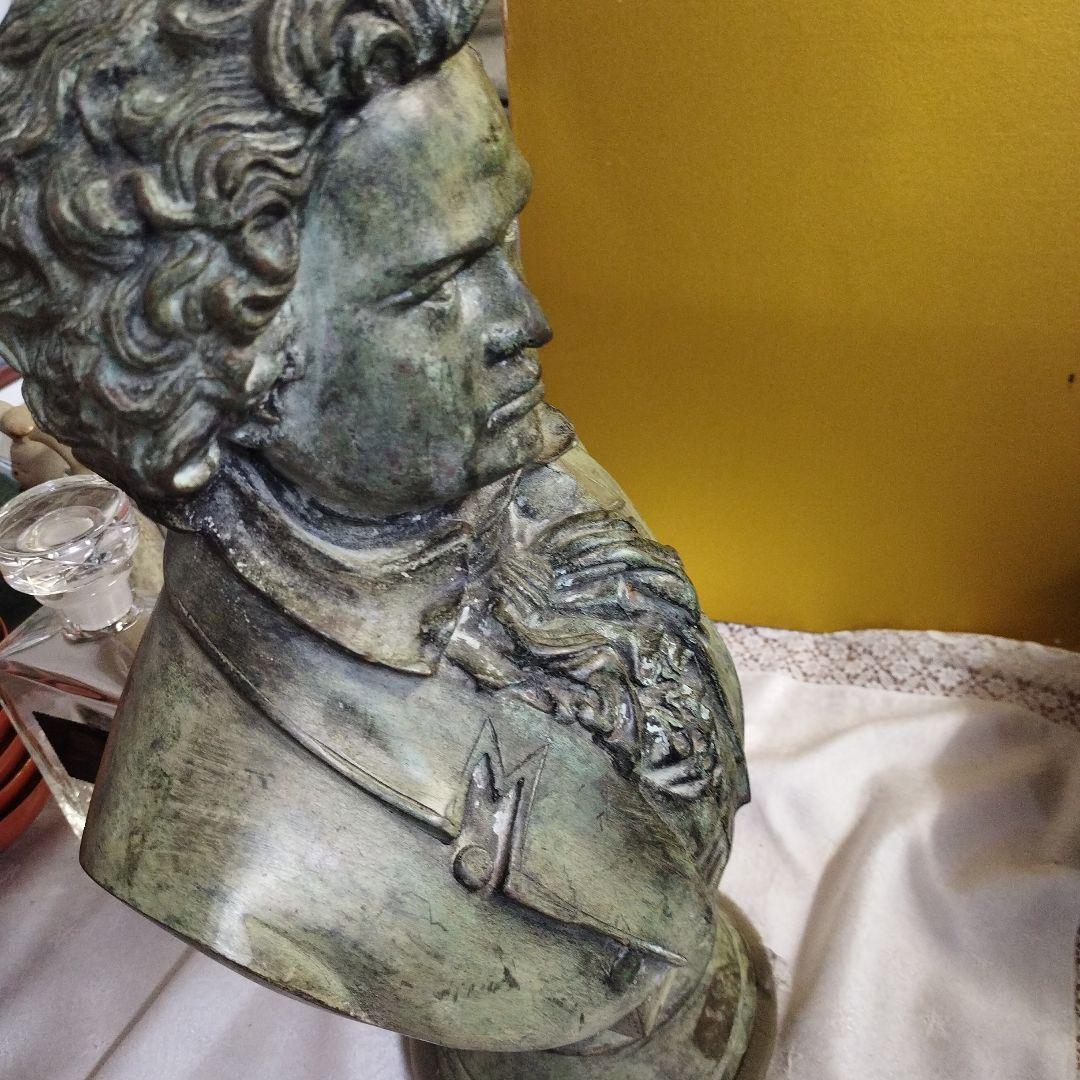 ベートーヴェン ブロンズ 銅像 ハンドメイド 中にシールあり 彫刻 約３５cm