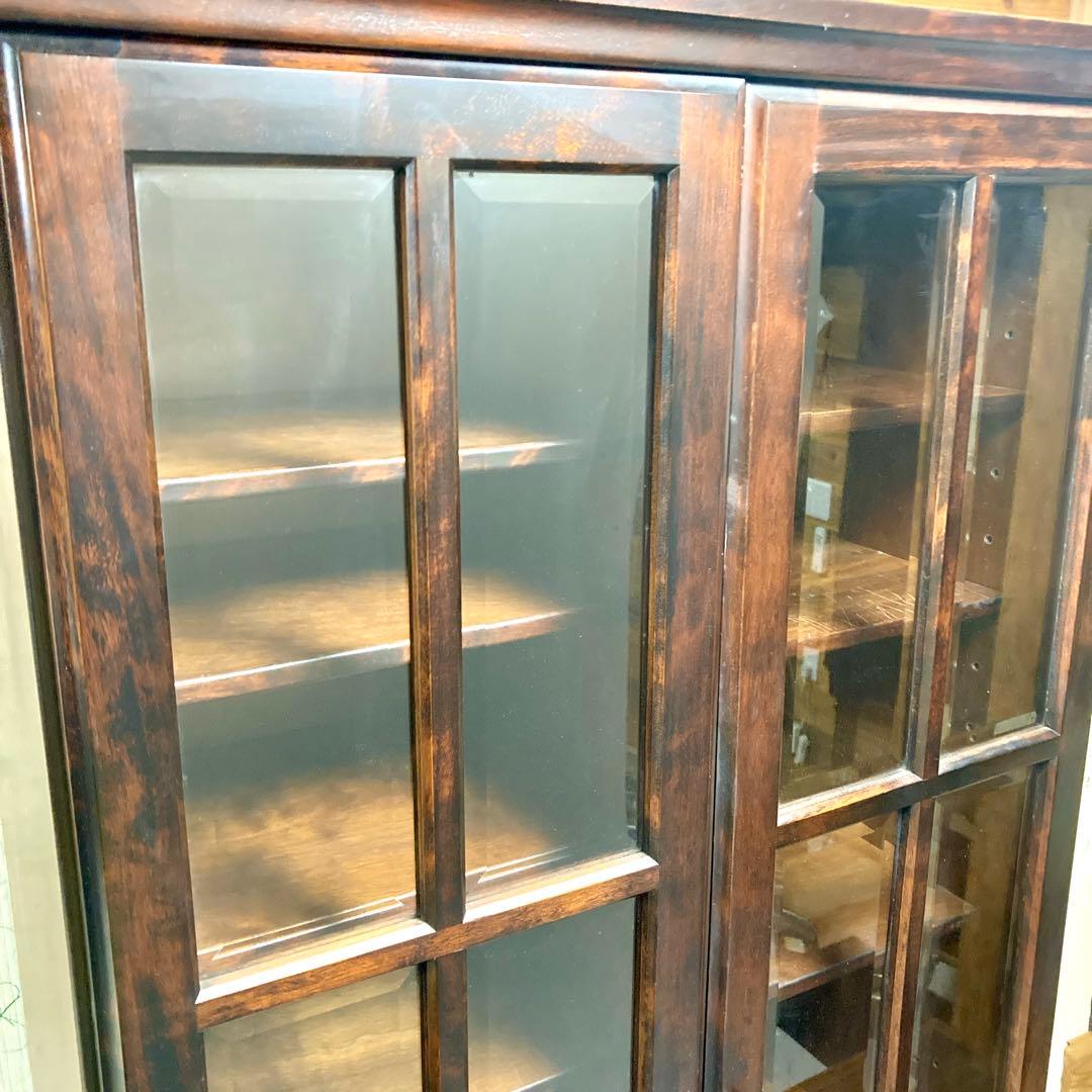 【値下げ中✨】北海道民芸 樺 樺材 無垢 本棚 書棚 キャビネット 書斎